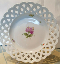 Nymphenburg Teller Handmalerei Durchbrucharbeit original gemarkt Manufaktur top!