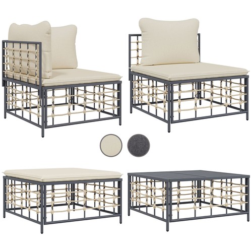 Gartensofa mit kissen modular - mit,