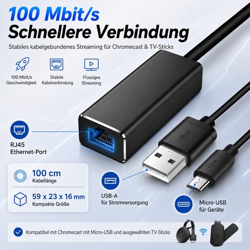 Ethernet adapter für fire - ethernet,