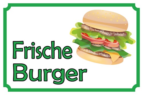 Blechschild 20x30 frische - blechschild,
