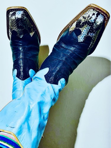 U2k cowboystiefel hellblau - u2k, cowboystiefel,