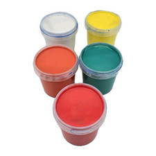 Feuchtmann KLECKSi Basic Mini | 5x150g Fingermalfarbe | hautfreundliche Malfarbe