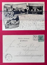 AK GLASHÜTTE im Müglitztal 1898 Lange Denkmal, Uhrmacher Schule  ( 165562