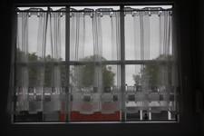 zweite Fenstergardine inkl. Spannstange Spannfix Klemmstange Scheibenstange