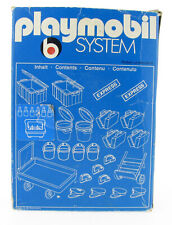 PLAYMOBIL 3206 V1 Eisenbahn Transport Set in OVP mit Aufkleber Lineart Box