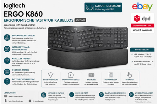 Logitech ergo k860 bluetooth - logitech,