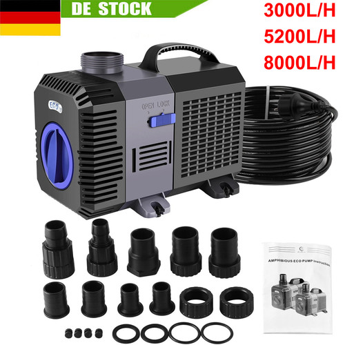 3000 8000l teichpumpe - 3000-8000l/h,