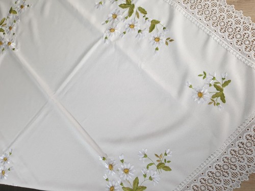 Tischdecke creme mit - creme,,