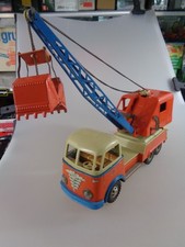 Gama 294/1 Büssing Kran-Lastwagen Blechspielzeug 1950er Jahre Ersatzteilträger