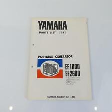 Ersatzteilkatalog Yamaha EF1800 EF 2600 Stromaggregat A4954