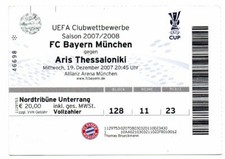 Ticket EC Bayern München - Aris Thessaloniki 19.12.2007