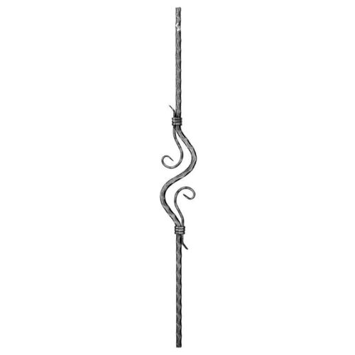 Zaunstab mit rosette glatt - rosette, 95