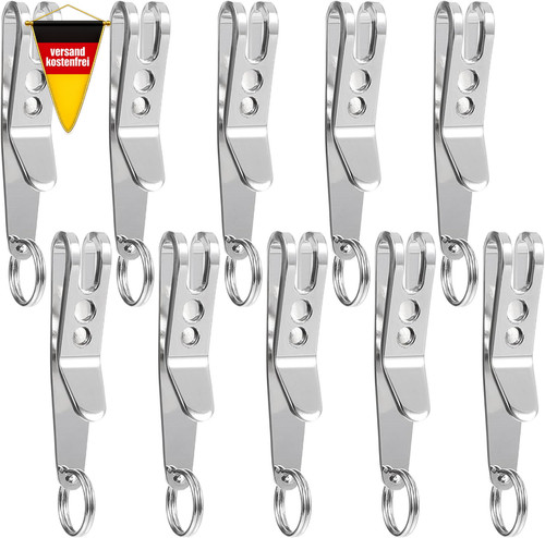 Edelstahl taschenclip set für - edelstahl,