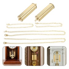  2 Sets Standuhrgewicht, Standuhr, dekorativer Hammerersatz, Vintage-Golduhr,