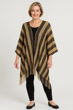 Poncho Bluse Shirt Jacke