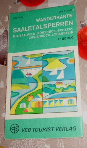 Ddr wanderkarte saale - ddr,