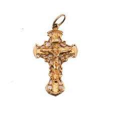 Anhänger Kreuz Kruzifix in 14