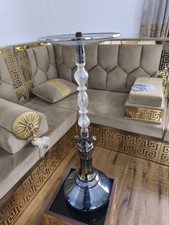 Shisa Wasserpfeife aus tollem Glas mit neuen braunen Schläuchen