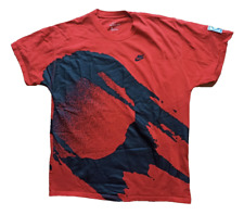 Nike Challenge Court T-Shirt Andre Agassi Fireball Tennis Logo Ember Glow rot XL