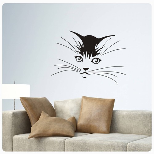 Wandtattoo katze katzen kitty - wandtattoo,