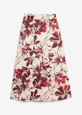 Bahnenrock aus Satin Gr. 44