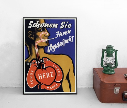Anti rauchen plakat - rauchen, schonen