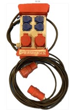 Steckdosen Kombination Baustromverteiler CEE  16 A Schuko 230V + 10m Kabel