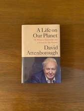 *SIGNED* by David Attenborough - A Life on Our Planet - 1st/1st edition