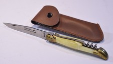 LAGUIOLE TASCHENMESSER mit Korkenzieher & Etui Klappmesser Inox France