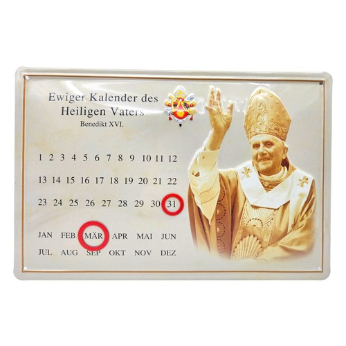 Blechschild benedikt xvi - blechschild,