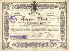 LEIPZIGER BANK 1856 Leipzig