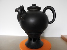 Teekanne mit passendem Stövchen / Keramik / handgefertigt / Skagen Potteri