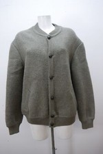 Dicke Trachtenjacke Hundt Walkjacke in hellen olivgrün Lederknöpfe Gr.56