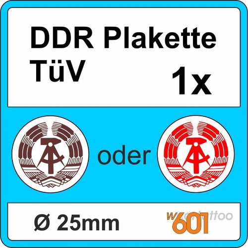 Plakette ddr kennzeichen - plakette,