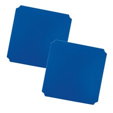 2er Set 40x40 Platte blau