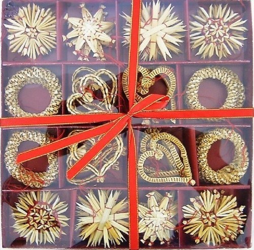Strohsterne box mit stück - strohsterne, 62