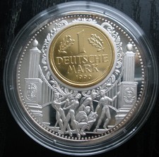 40 g Feinsilber 999 - Sonderprägung * DEUTSCHE WÄHRUNGSUNION 1. Juli 1990 + 1 DM