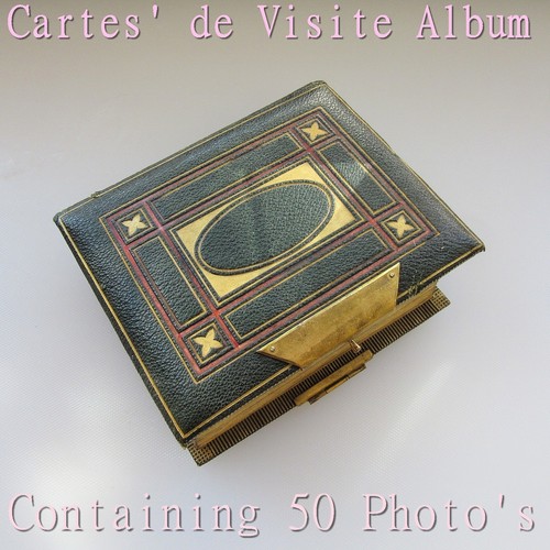 Viktorianisches cdv album 50 - cdv-album,,