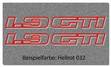 1,9 GTI Aufkleber SET 4 tlg