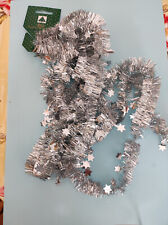 Weihnachtsgirlande silber 3 Meter Sternchengirlande