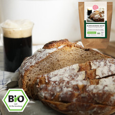 Bierbrot Bio Backmischung Schwarzbier Brotbackmischung rustikales Brot backen