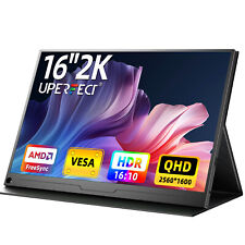 Portable Monitor 2K 16" USB C Mobile Monitor 2560x1600 16:10 Gaming Monitor
