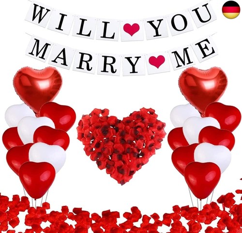 Heiratsantrag deko set will - heiratsantrag, set,