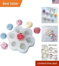 Silikonform Blumen, Kerzen