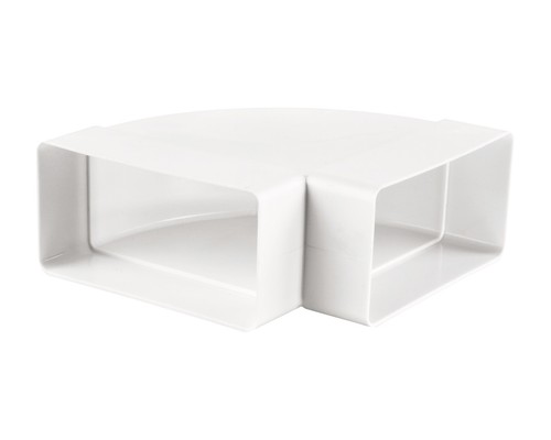 Flachkanal bogen pvc - bogen, 90°