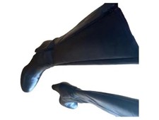 TAMARIS Damen Reitstiefel Leder Gr. 38 Schwarz Sportlich Reißverschluss