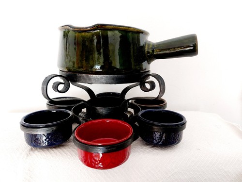 Waku fondue set mit - fondue-set, lazy