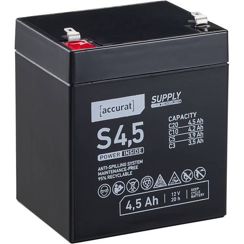 12v 5ah agm batterie - 12v, 4,5ah
