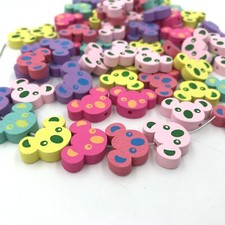 50X Neue Koala Holz Perlen