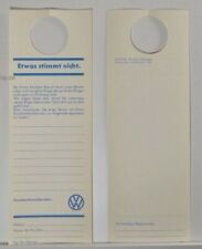 2 Alte VW Service Werkstatt Anhänger Käfer Bus Karmann Ghia Spiegelanhänger 1968